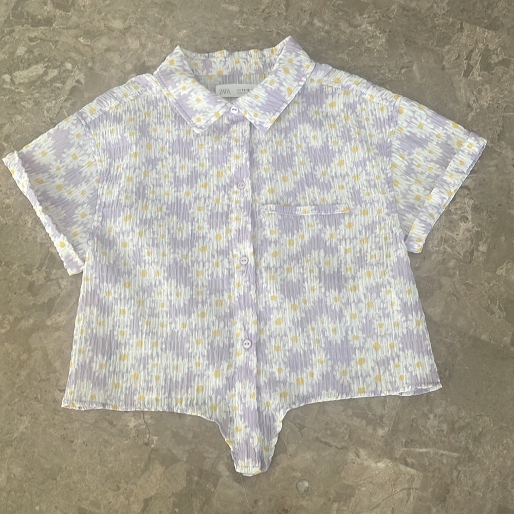 Zara Flowers Top
